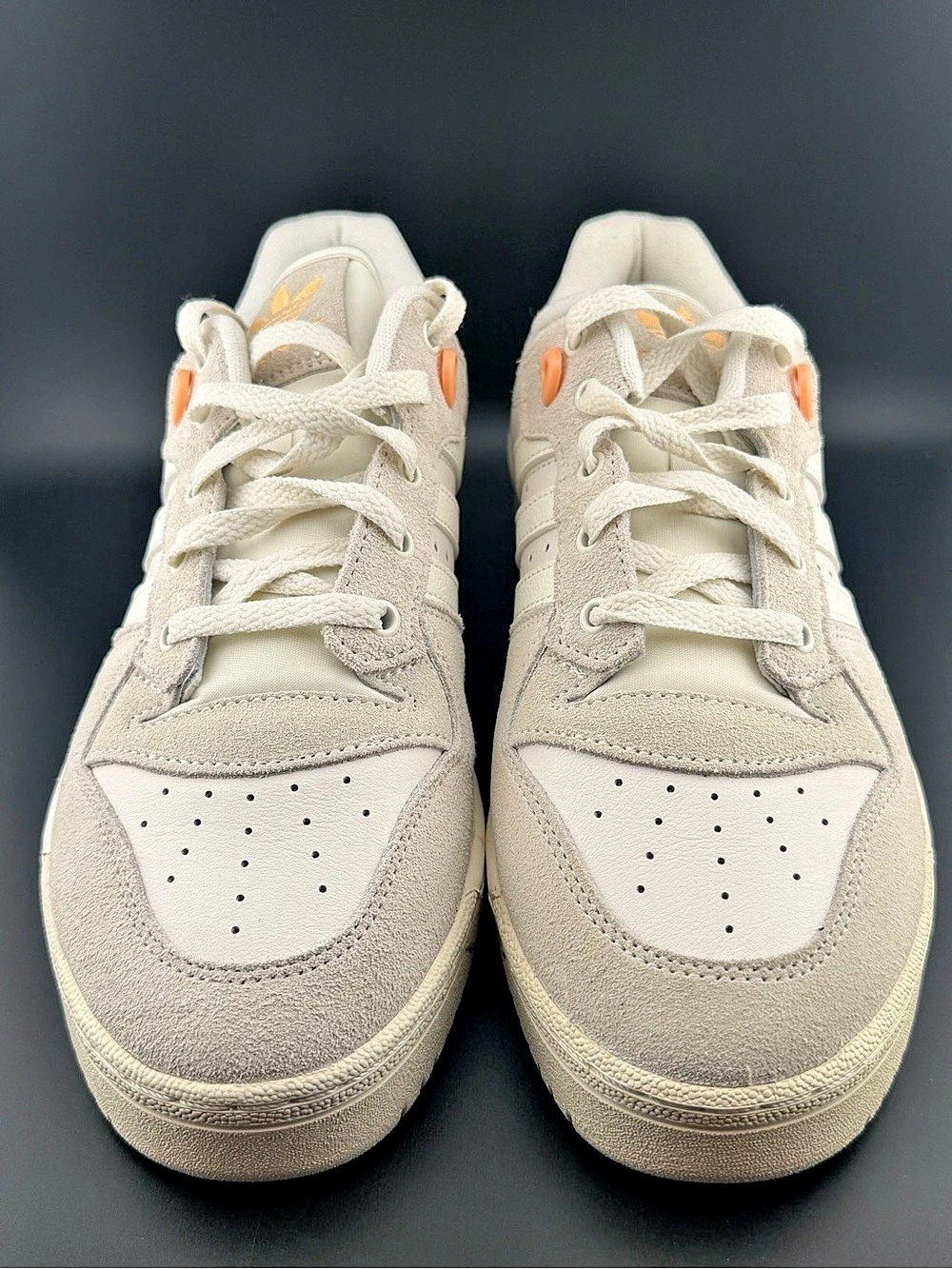 adidas Rivalry Low in the White Acid Orange' colorway